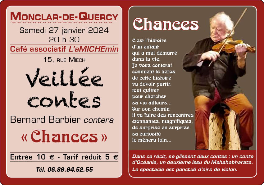 Soirée Conte / Chances